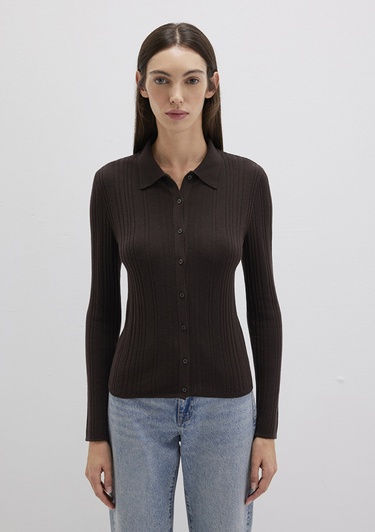  Mavi Kahverengi Triko Polo 1710838-90704