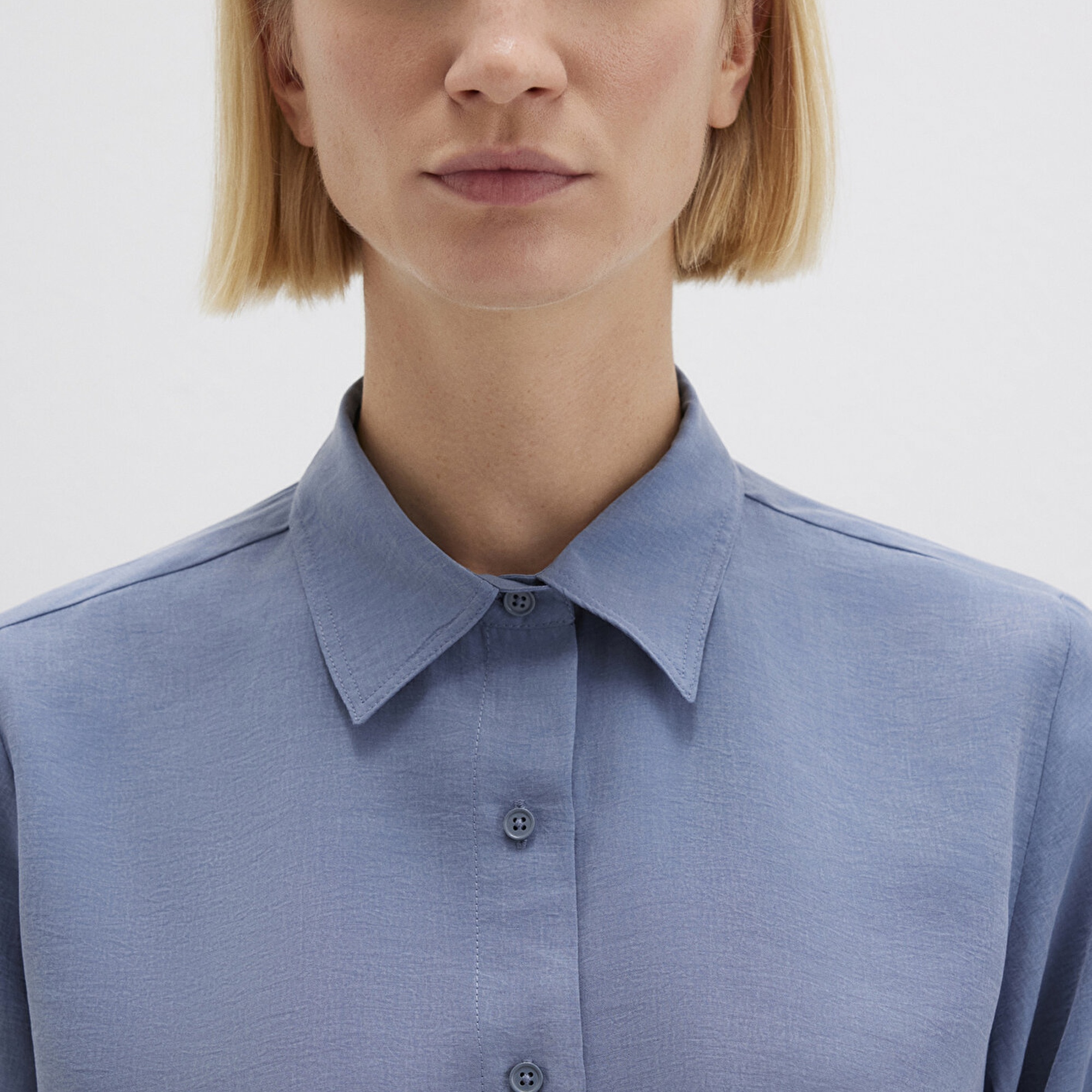 Mavi Mavi Gömlek Loose Fit / Bol Rahat Kesim 1211373-70728