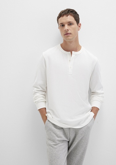  Mavi Ekru Tişört Loose Fit / Bol Rahat Kesim 0613115-70057