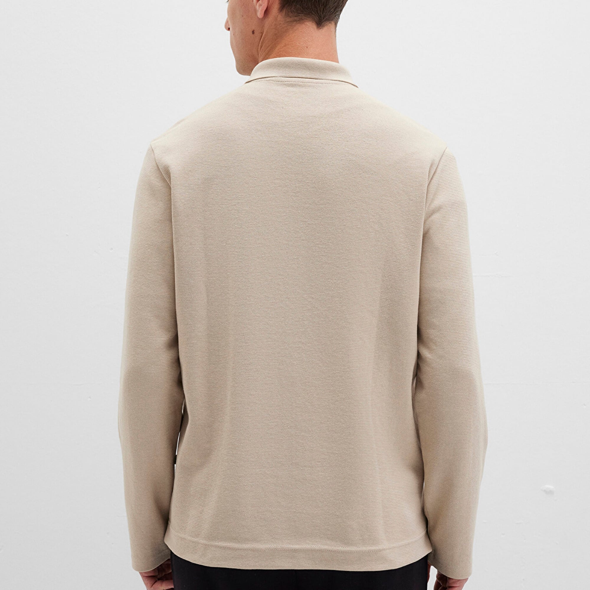 Mavi Bej Uzun Kollu Tişört Regular Fit / Normal Kesim 0613045-70039