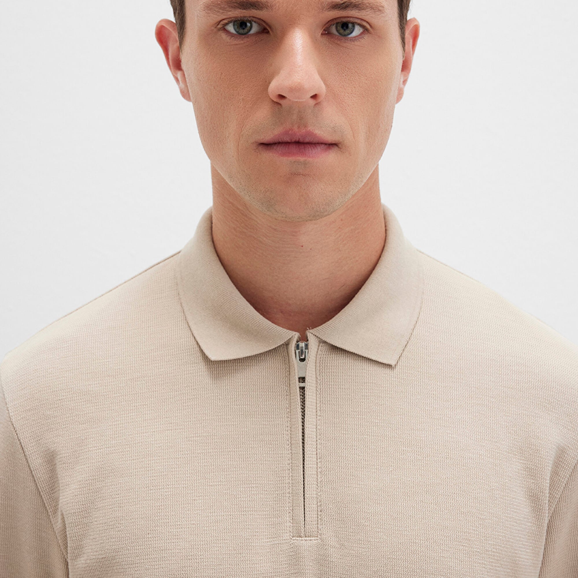 Mavi Bej Uzun Kollu Tişört Regular Fit / Normal Kesim 0613045-70039