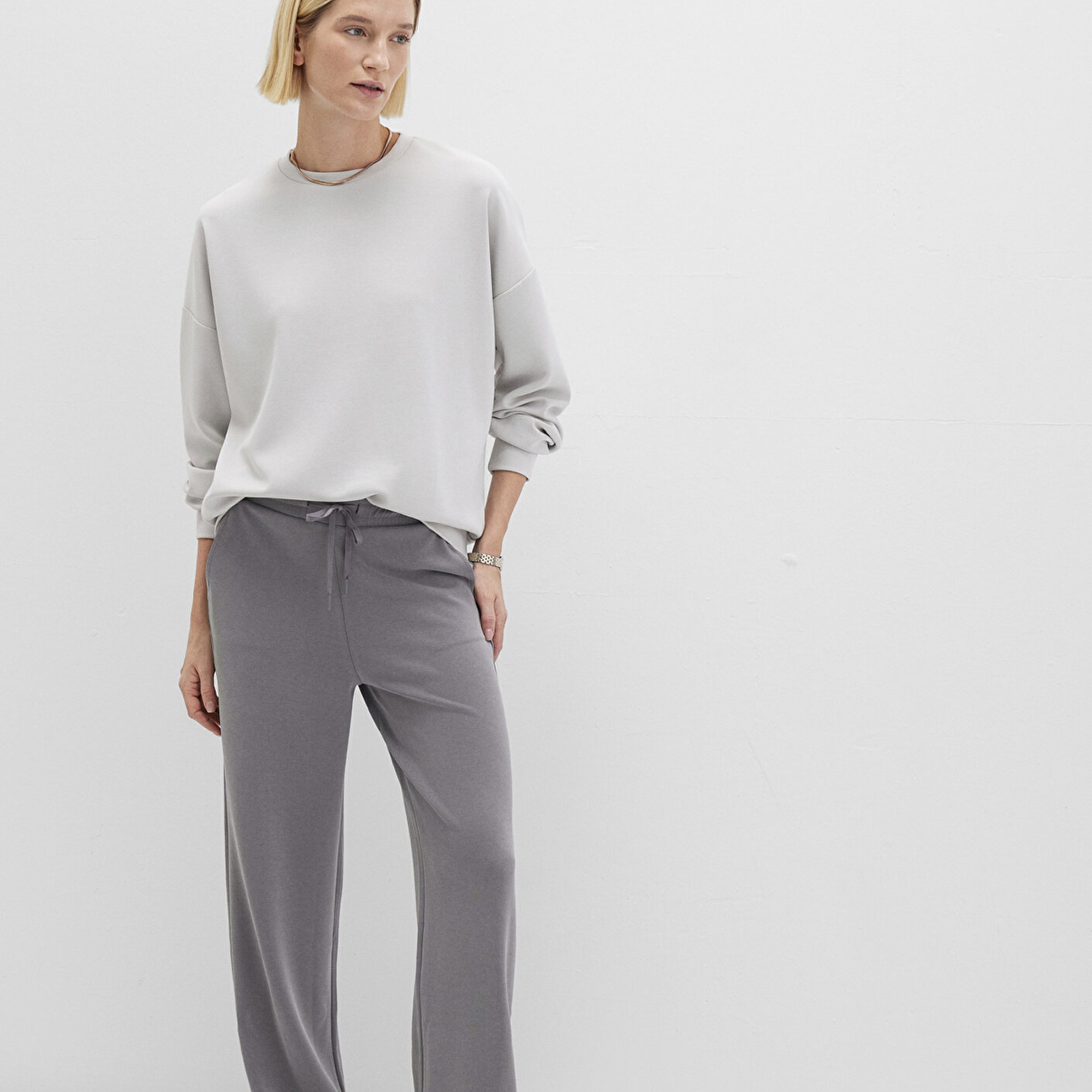 Mavi Sporty Lux  TENCEL TM Modal Gri Eşofman Altı 1010635-82577