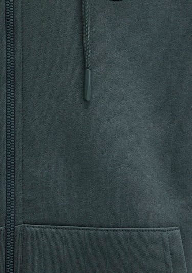  Mavi Mavi Logolu Kapüşonlu Fermuarlı Yeşil Sweatshirt 066979-71598