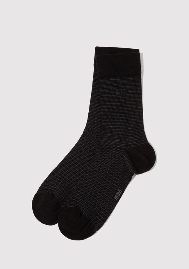  Mavi Siyah Soket Çorap 092296-900