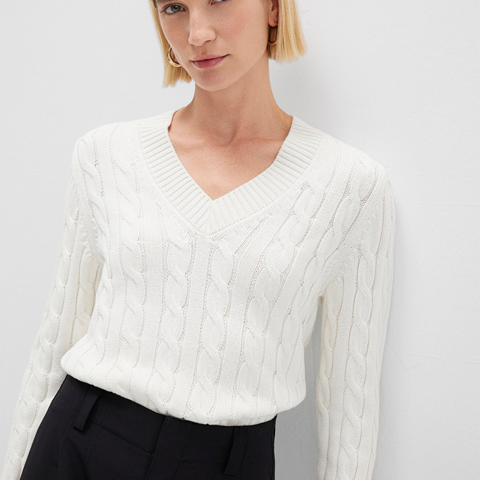 Mavi Ekru Kazak Slim Fit / Dar Kesim 1710720-70057