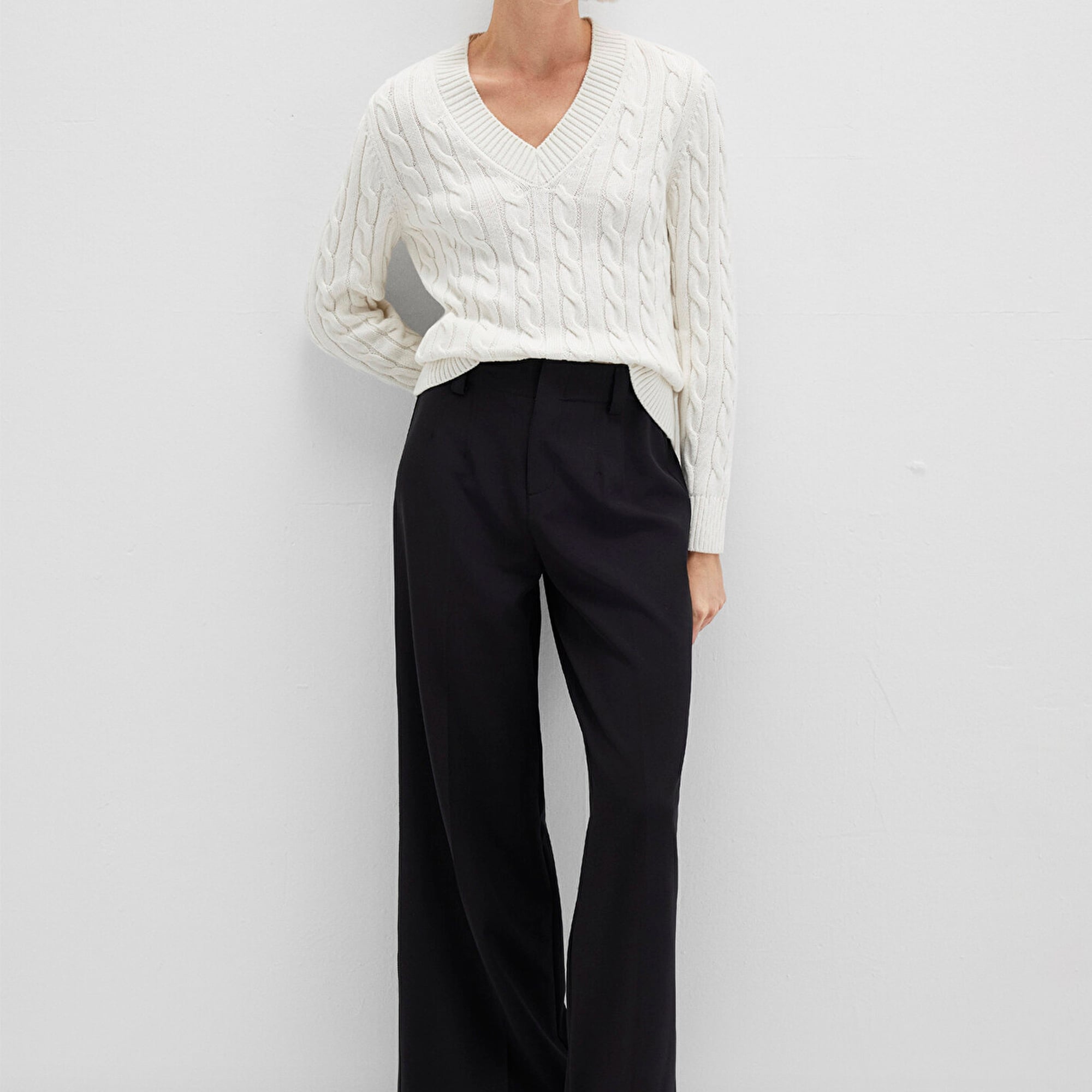 Mavi Ekru Kazak Slim Fit / Dar Kesim 1710720-70057