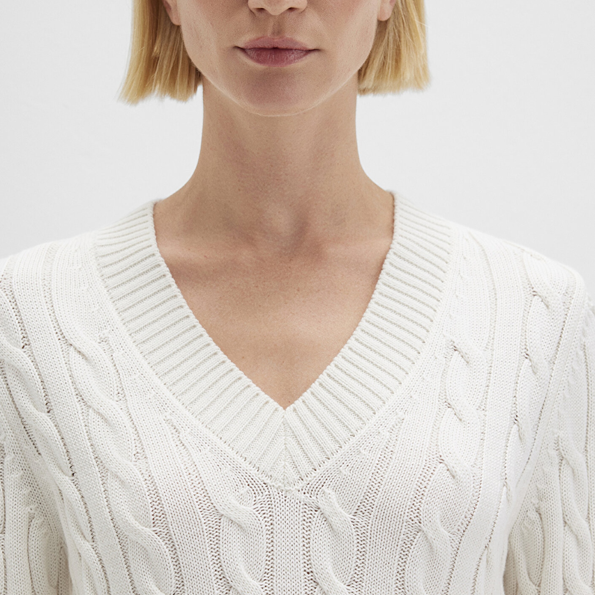 Mavi Ekru Kazak Slim Fit / Dar Kesim 1710720-70057