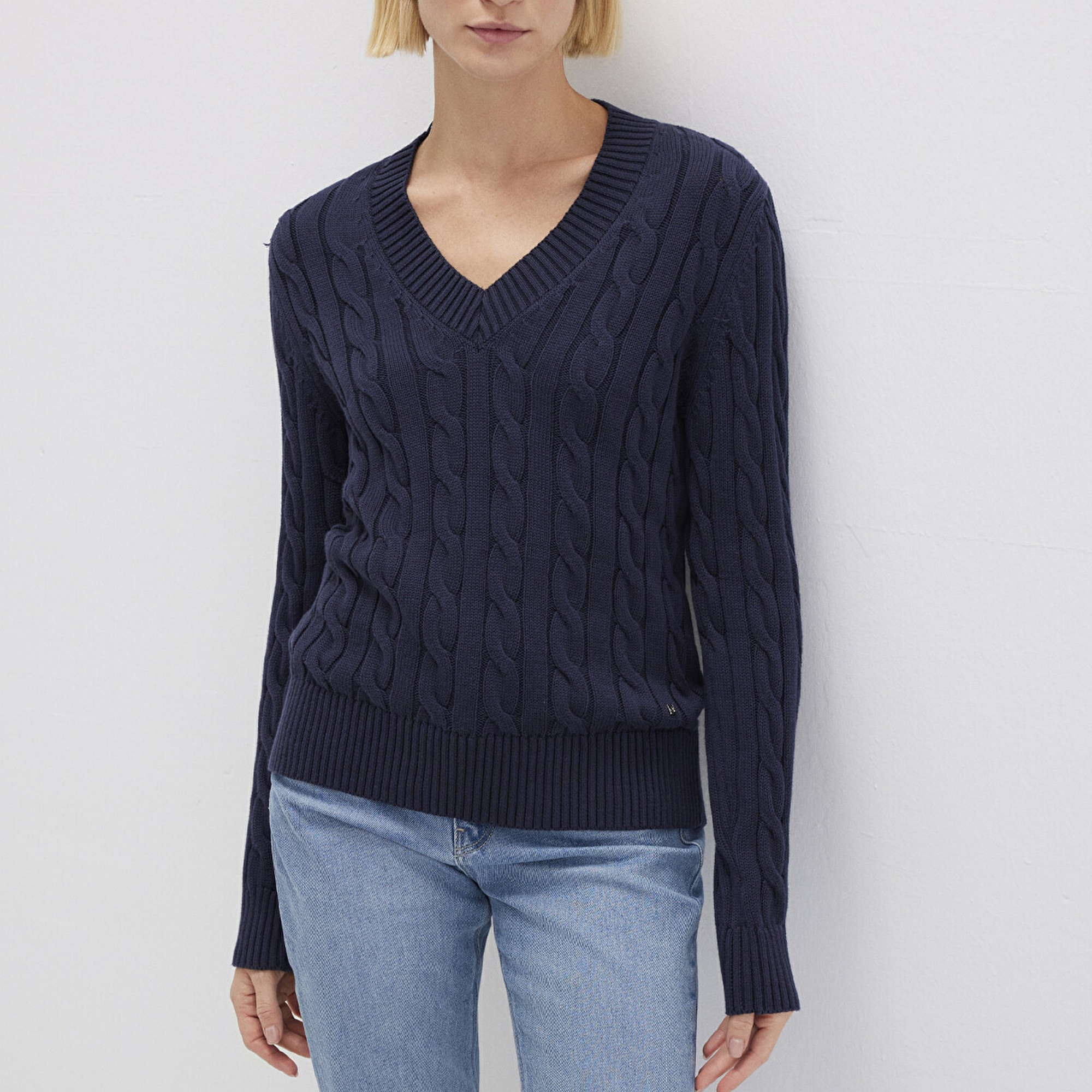 Mavi Lacivert Kazak Slim Fit / Dar Kesim 1710720-89101