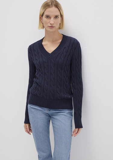  Mavi Lacivert Kazak Slim Fit / Dar Kesim 1710720-89101