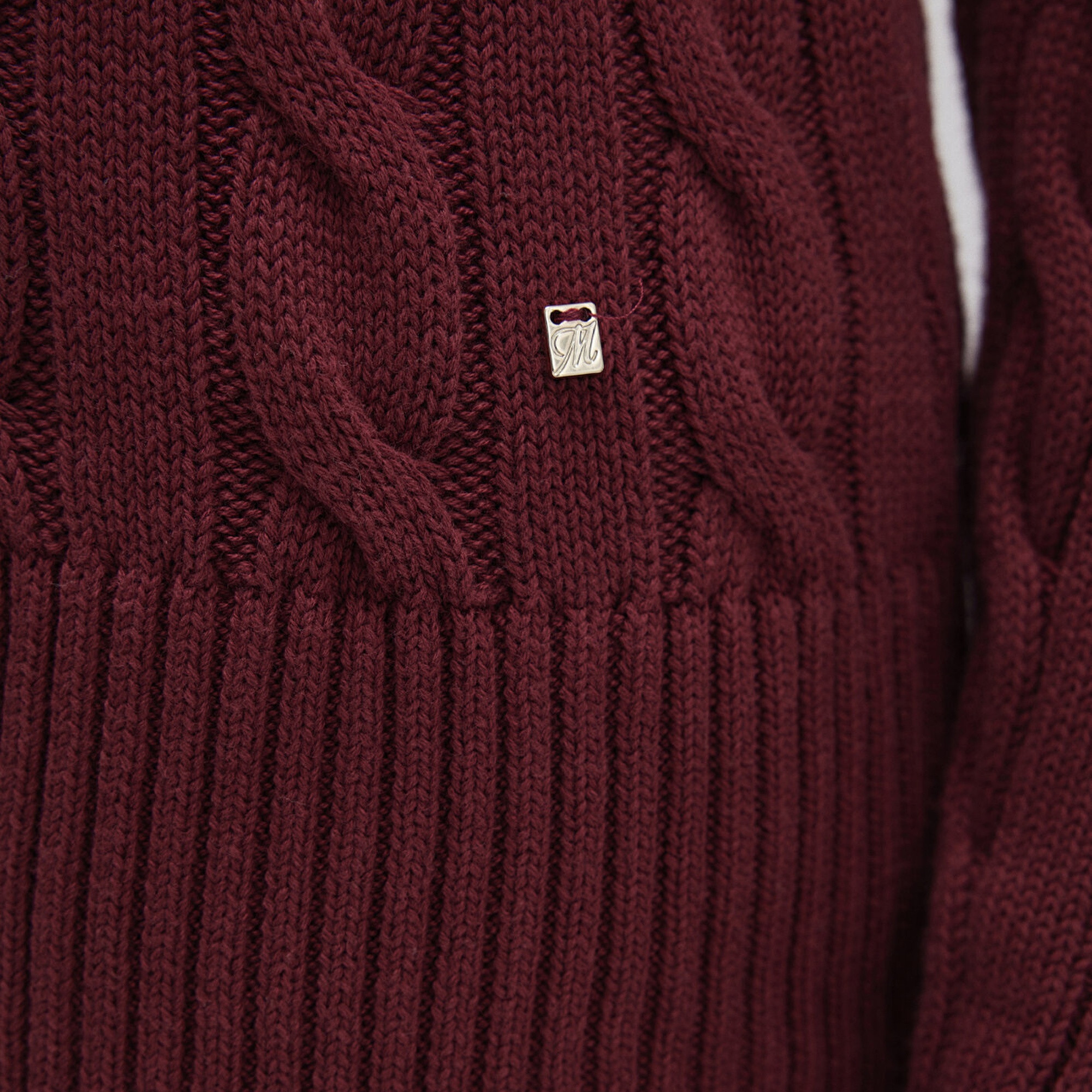 Mavi Bordo Kazak Slim Fit / Dar Kesim 1710720-85493