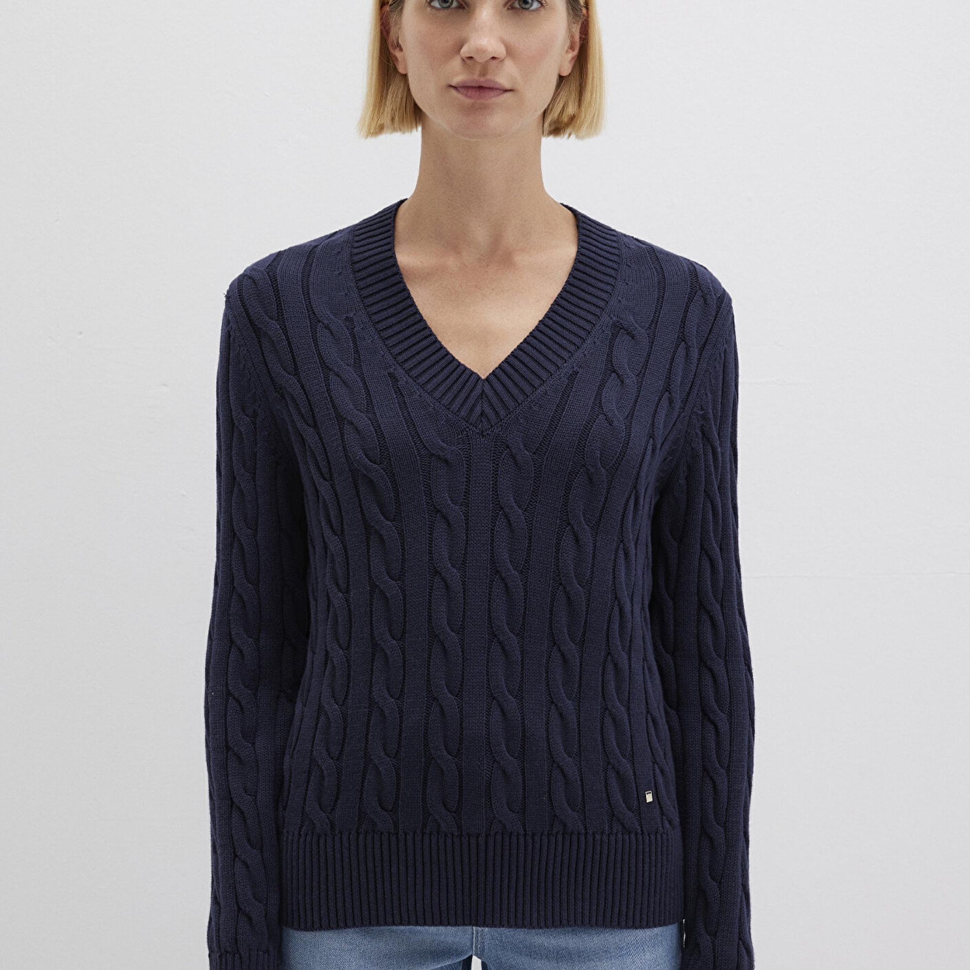 Mavi Lacivert Kazak Slim Fit / Dar Kesim 1710720-89101