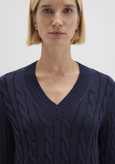  Mavi Lacivert Kazak Slim Fit / Dar Kesim 1710720-89101