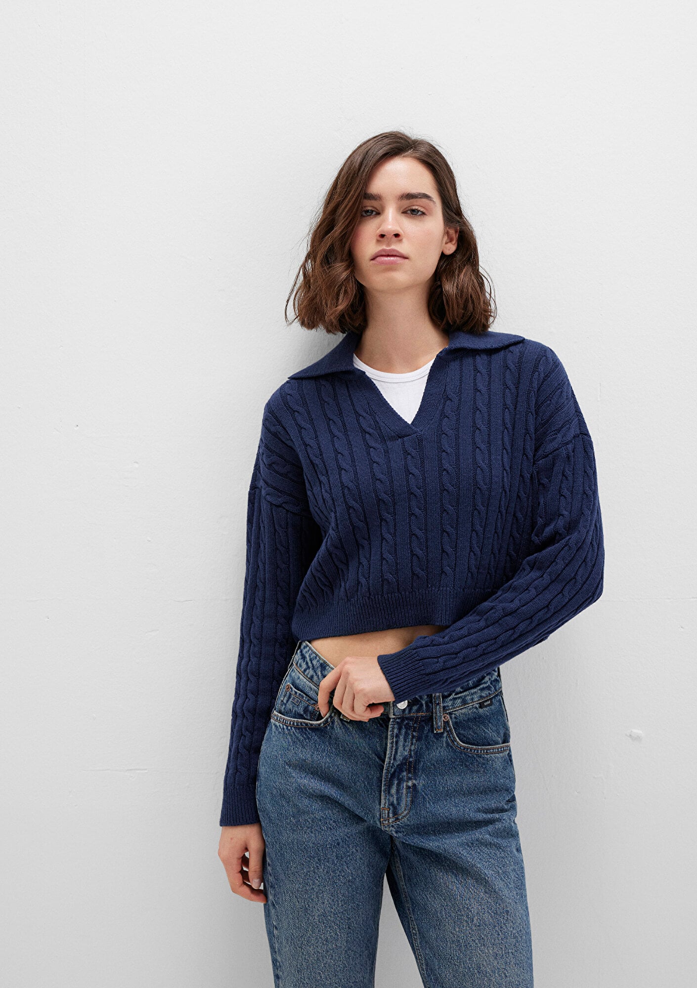  Mavi Lacivert Triko Polo 1710717-70497