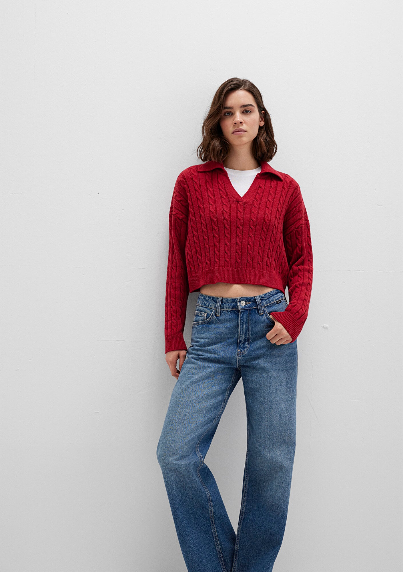  Mavi Kırmızı Triko Polo 1710717-70391