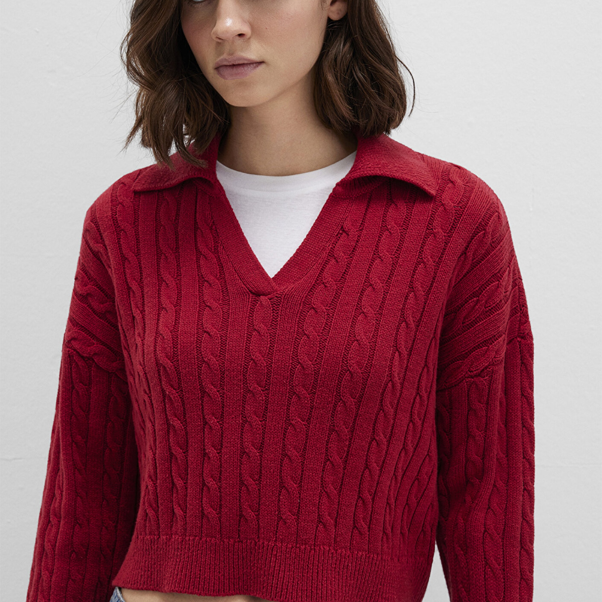 Mavi Kırmızı Triko Polo 1710717-70391