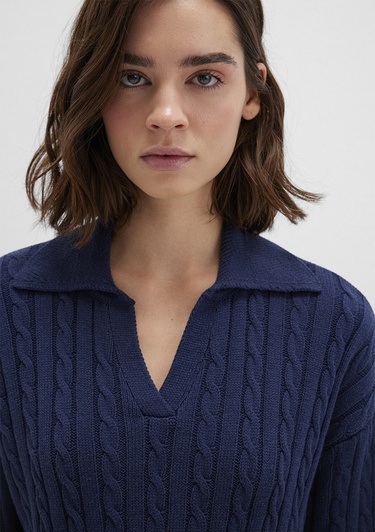  Mavi Lacivert Triko Polo 1710717-70497