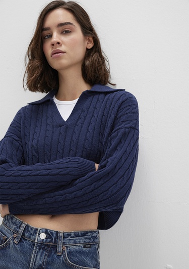  Mavi Lacivert Triko Polo 1710717-70497