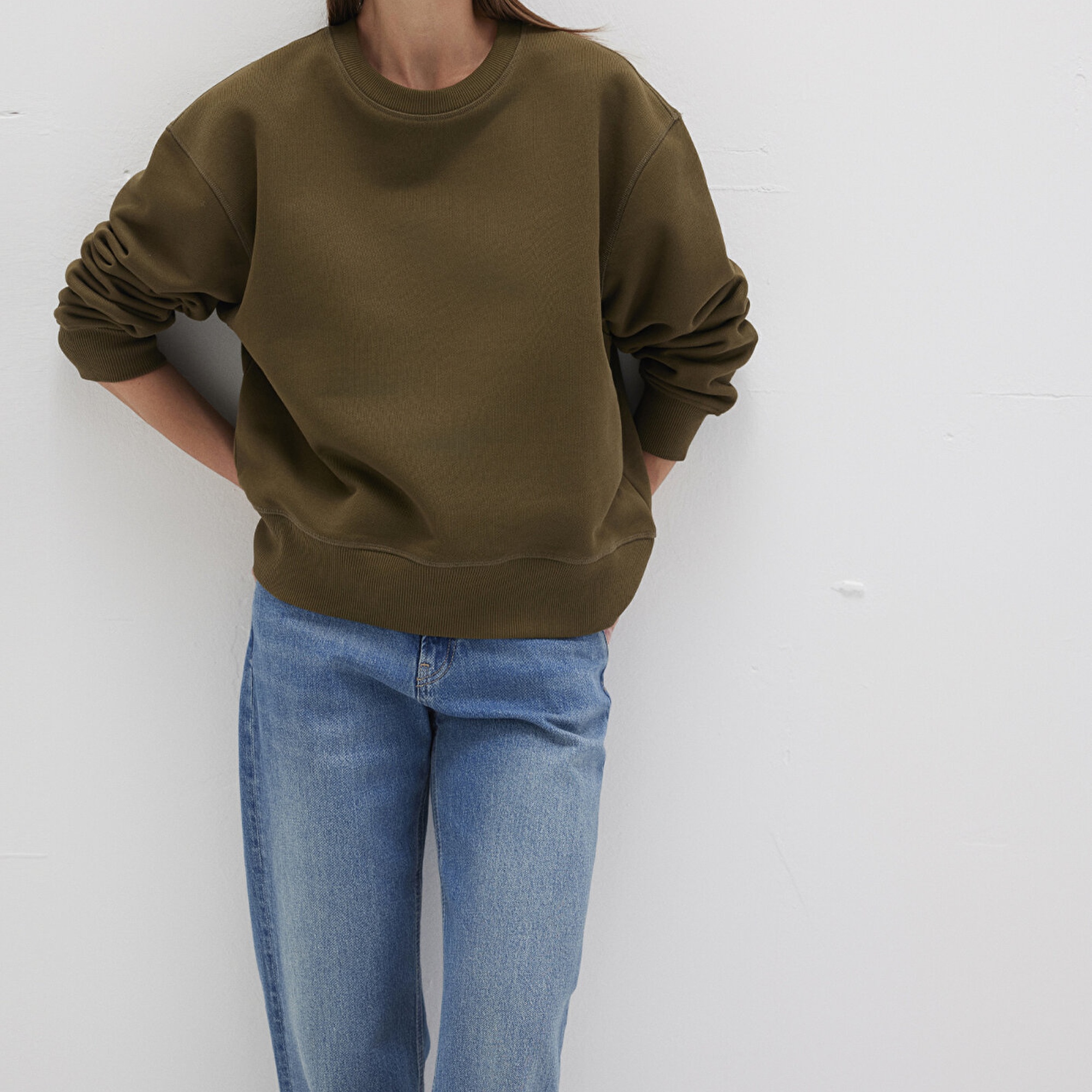 Mavi Bisiklet Yaka Haki Sweatshirt 1S10390-71589