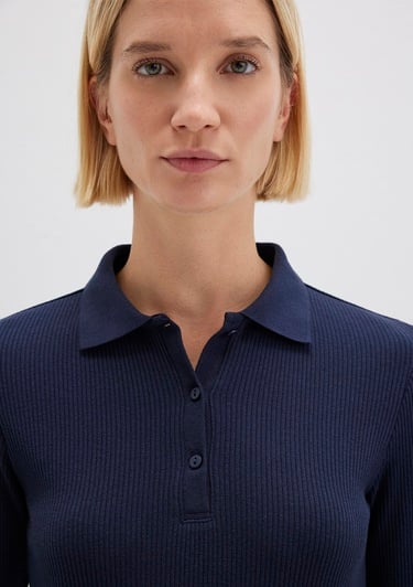  Mavi Lacivert Polo Tişört Fitted / Vücuda Oturan Kesim 1613413-82318