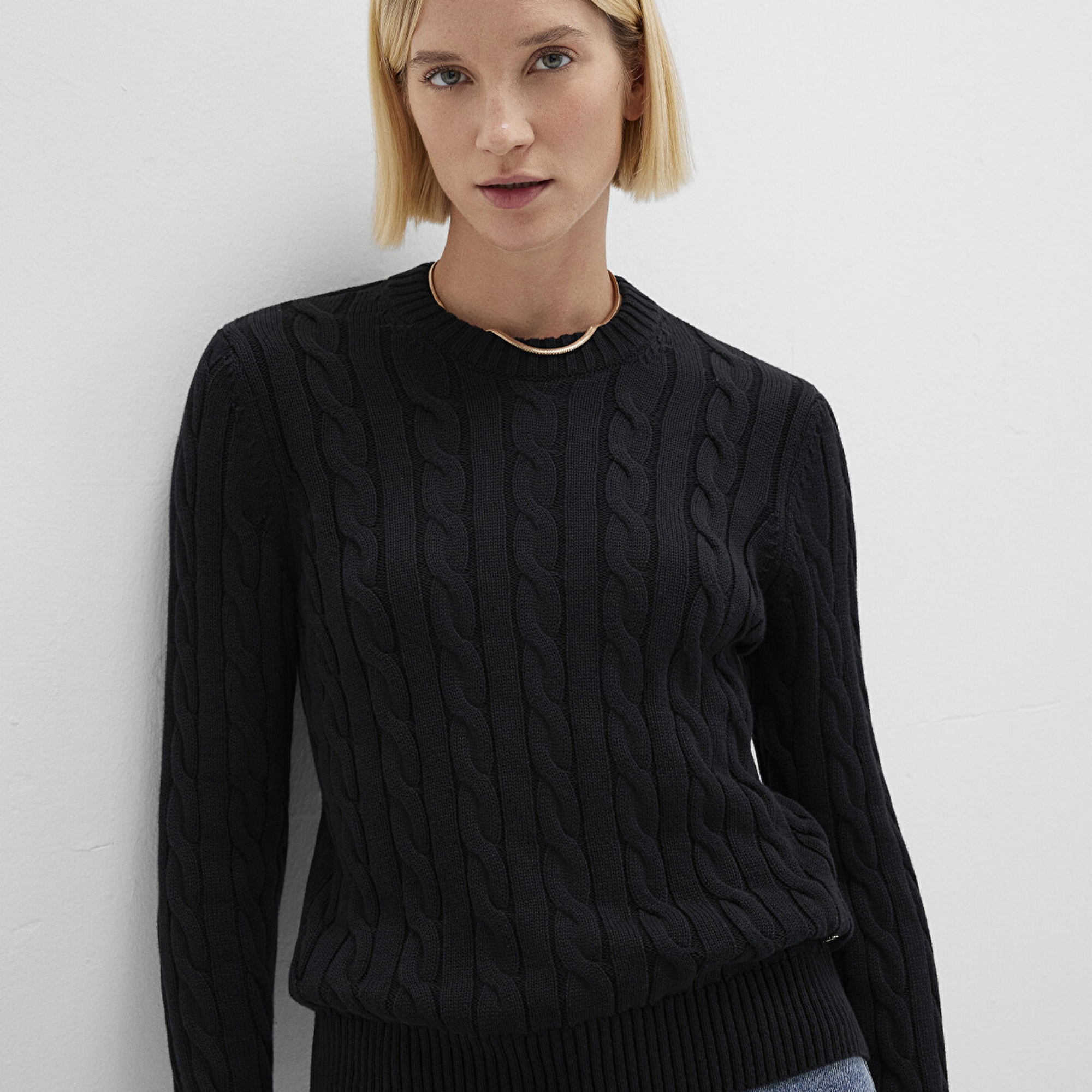 Mavi Siyah Kazak Slim Fit / Dar Kesim 1710721-900