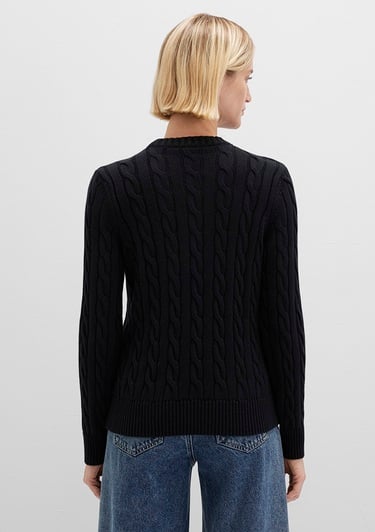  Mavi Siyah Kazak Slim Fit / Dar Kesim 1710721-900