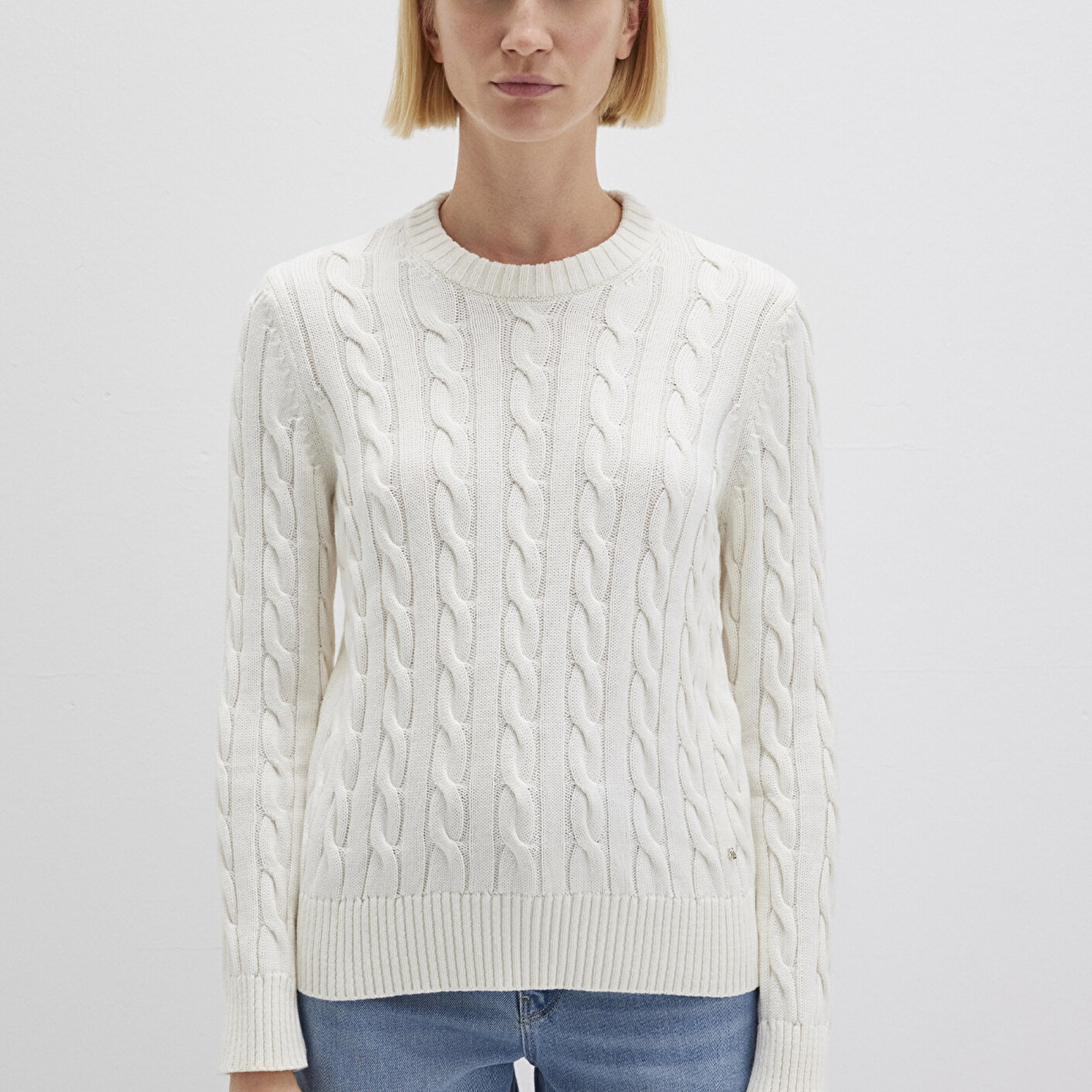 Mavi Ekru Kazak Slim Fit / Dar Kesim 1710721-70057