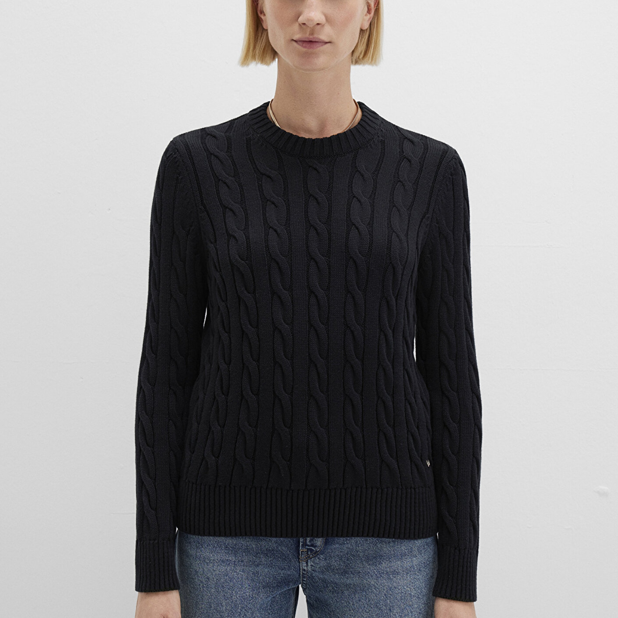 Mavi Siyah Kazak Slim Fit / Dar Kesim 1710721-900