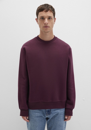  Mavi Bisiklet Yaka Bordo Basic Sweatshirt 0S10276-70434