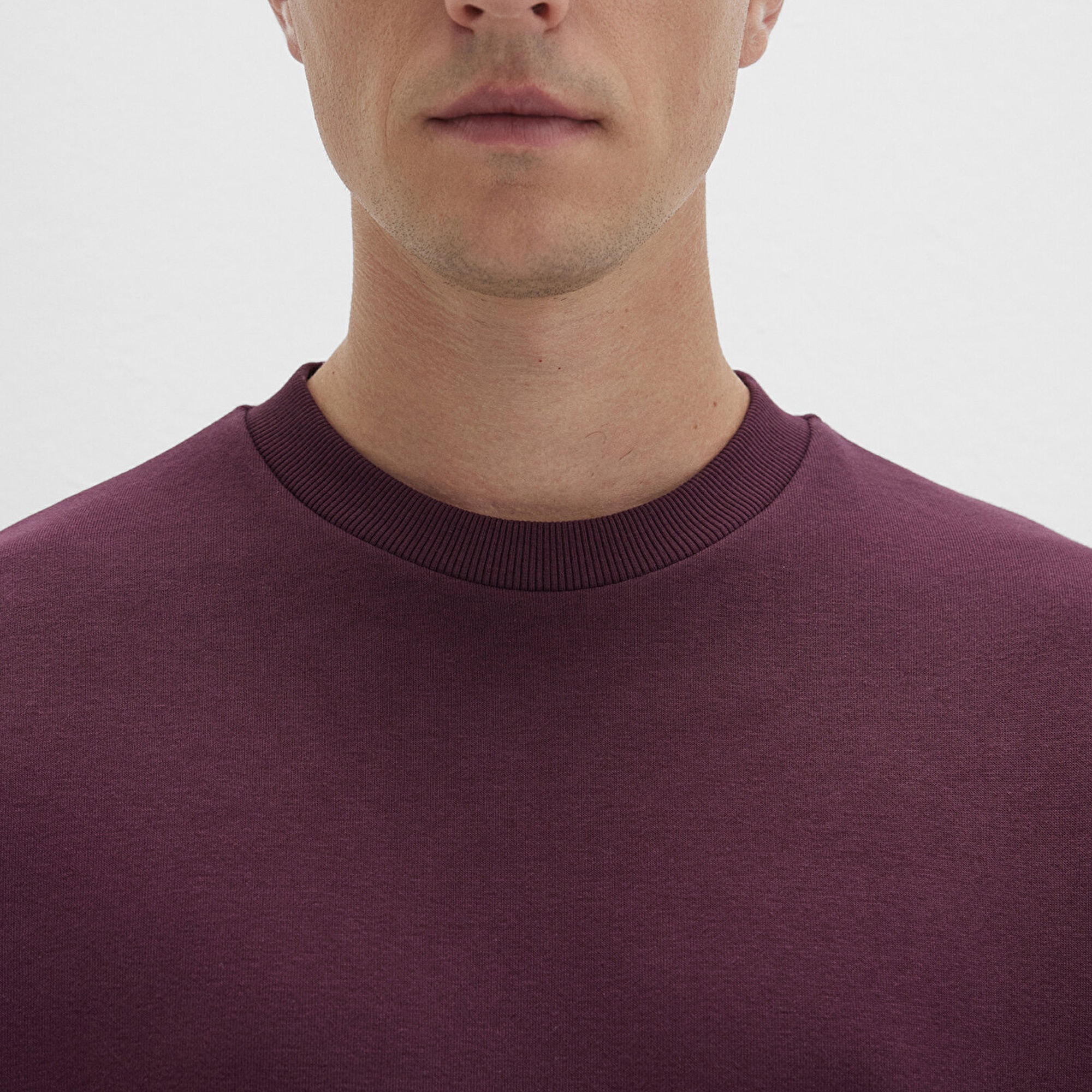 Mavi Bisiklet Yaka Bordo Basic Sweatshirt 0S10276-70434