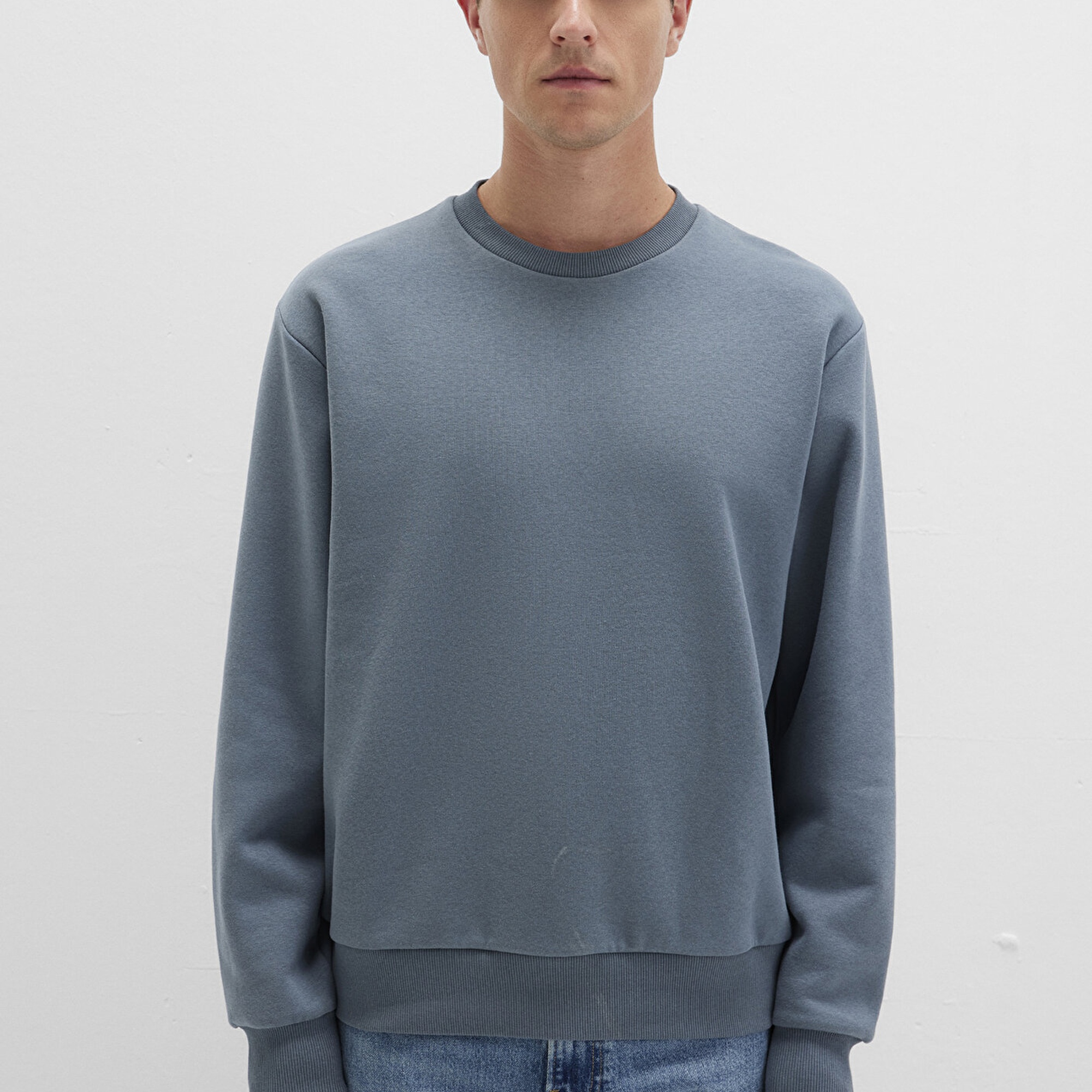 Mavi Bisiklet Yaka Lacivert Basic Sweatshirt 0S10276-80889