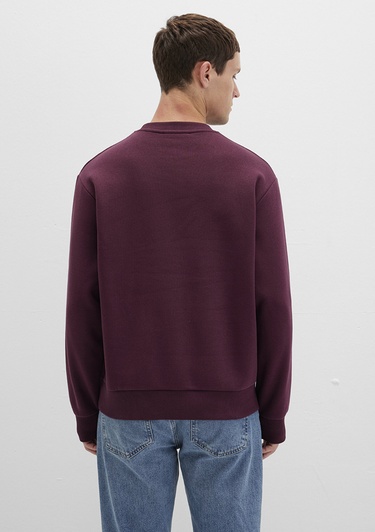  Mavi Bisiklet Yaka Bordo Basic Sweatshirt 0S10276-70434