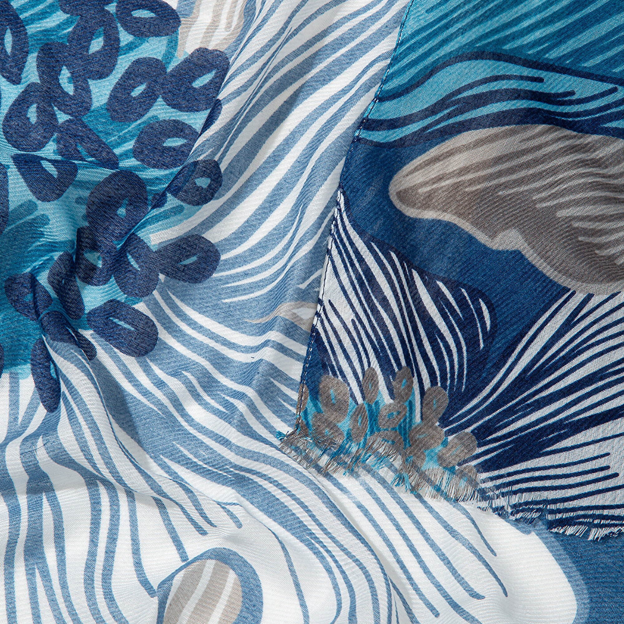 Mavi Lacivert Şal 1913494-10241