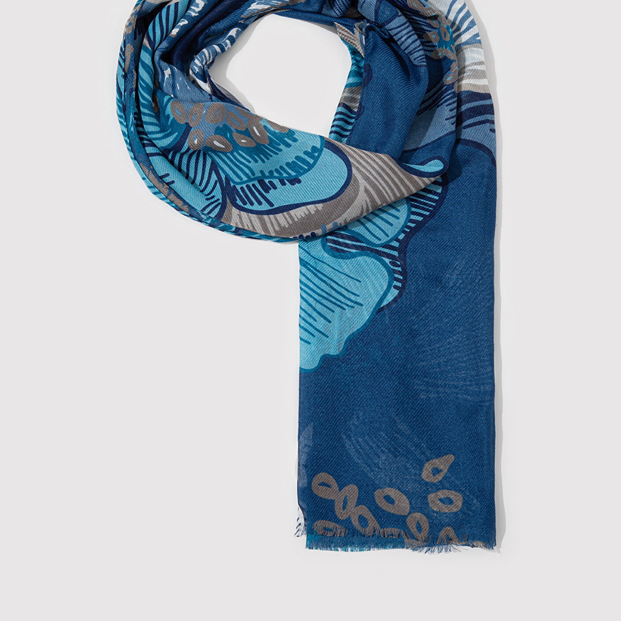 Mavi Lacivert Şal 1913494-10241