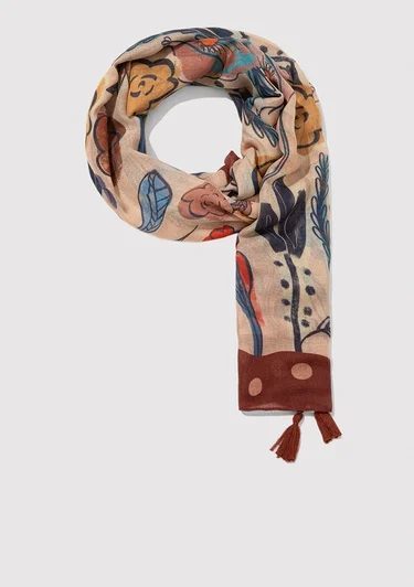  Mavi Baskılı Şal 1913478-30757