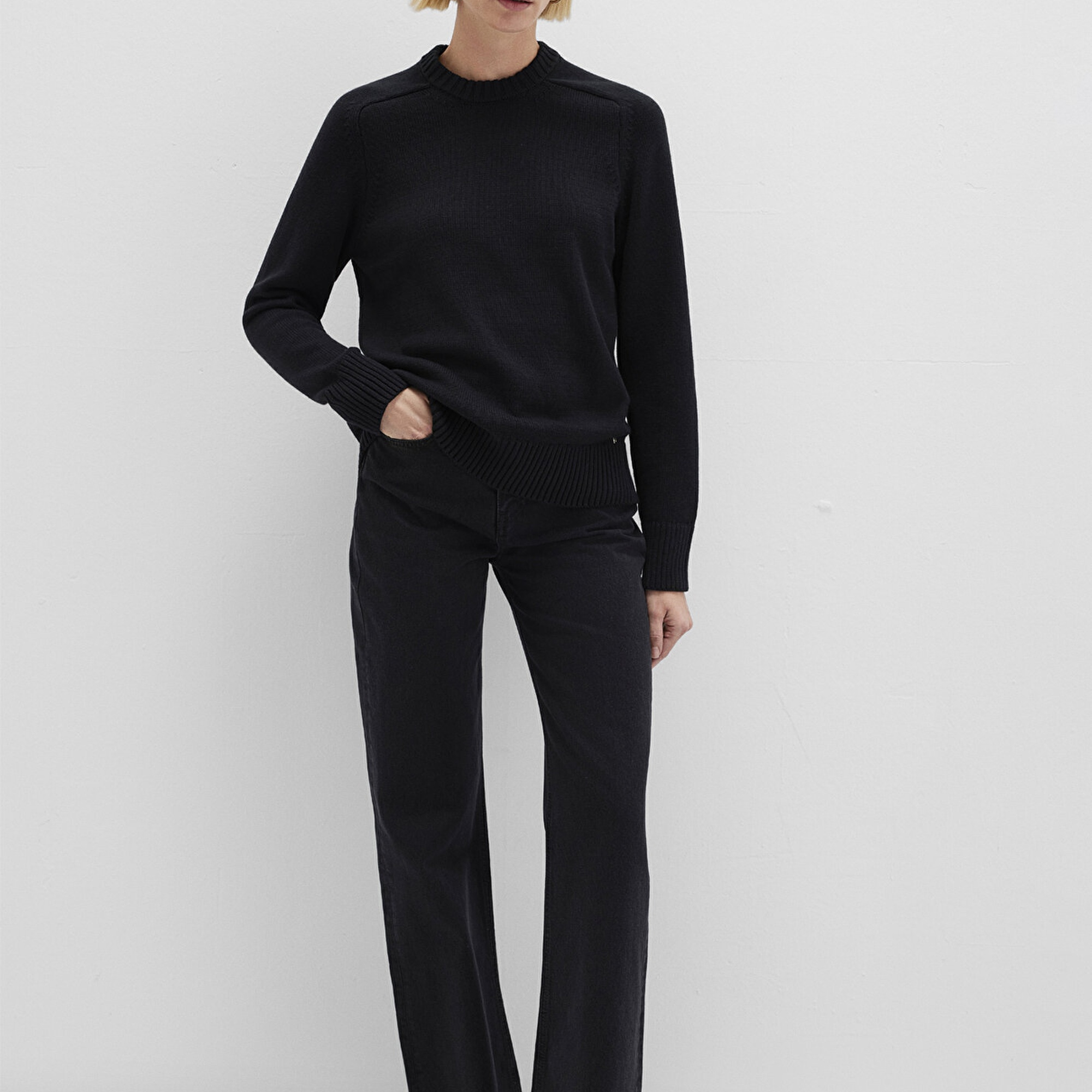 Mavi Siyah Kazak Regular Fit / Normal Kesim 1710726-900