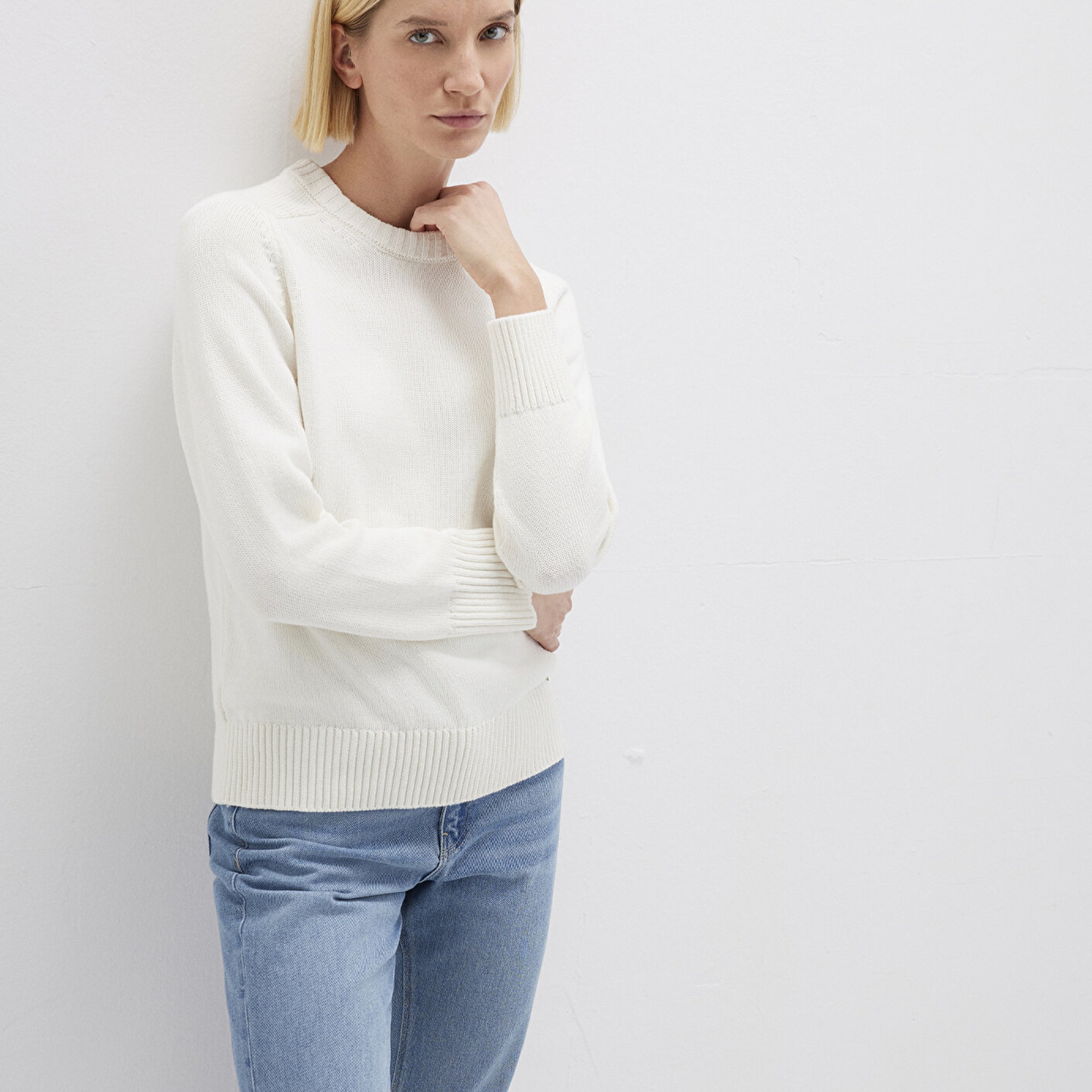 Mavi Ekru Kazak Regular Fit / Normal Kesim 1710726-70057