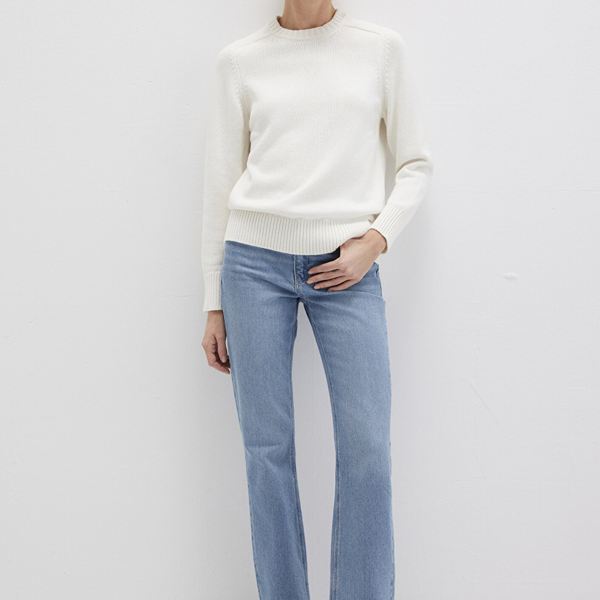 Mavi Ekru Kazak Regular Fit / Normal Kesim 1710726-70057