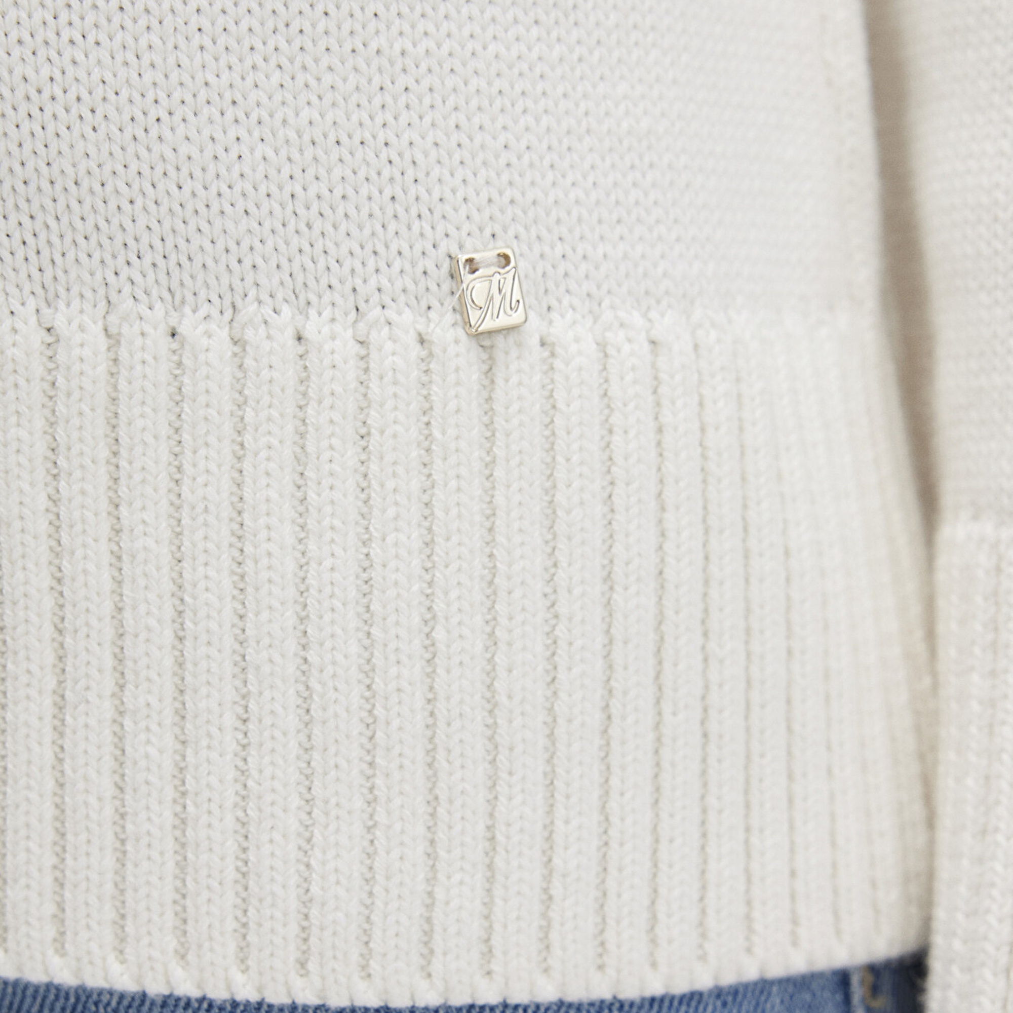 Mavi Ekru Kazak Regular Fit / Normal Kesim 1710726-70057