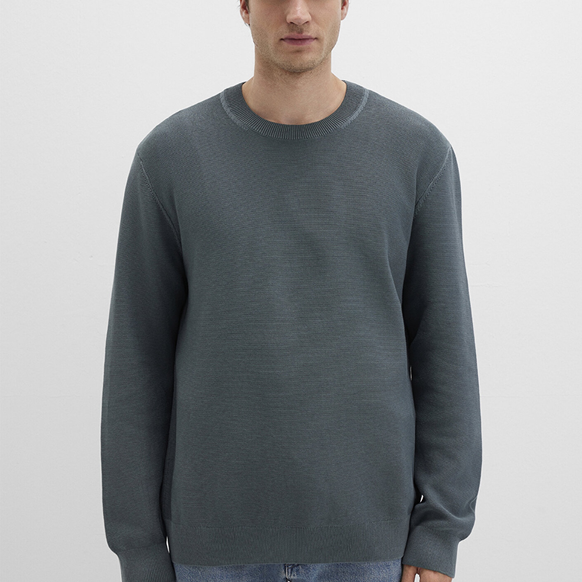 Mavi Gri Kazak Regular Fit / Normal Kesim 0710197-80889