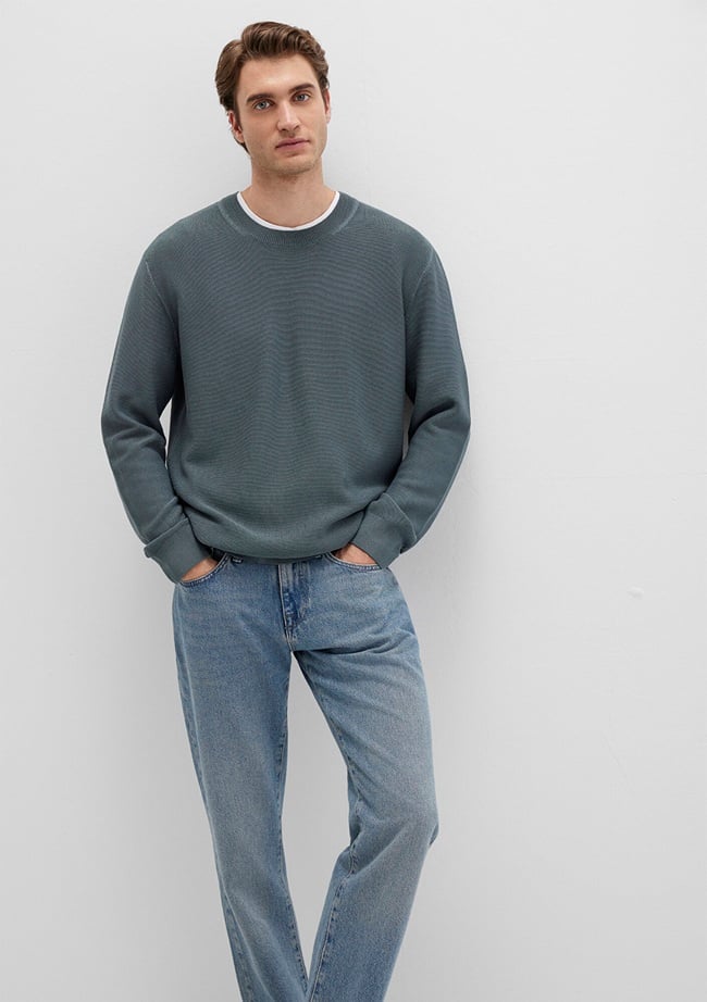  Mavi Gri Kazak Regular Fit / Normal Kesim 0710197-80889