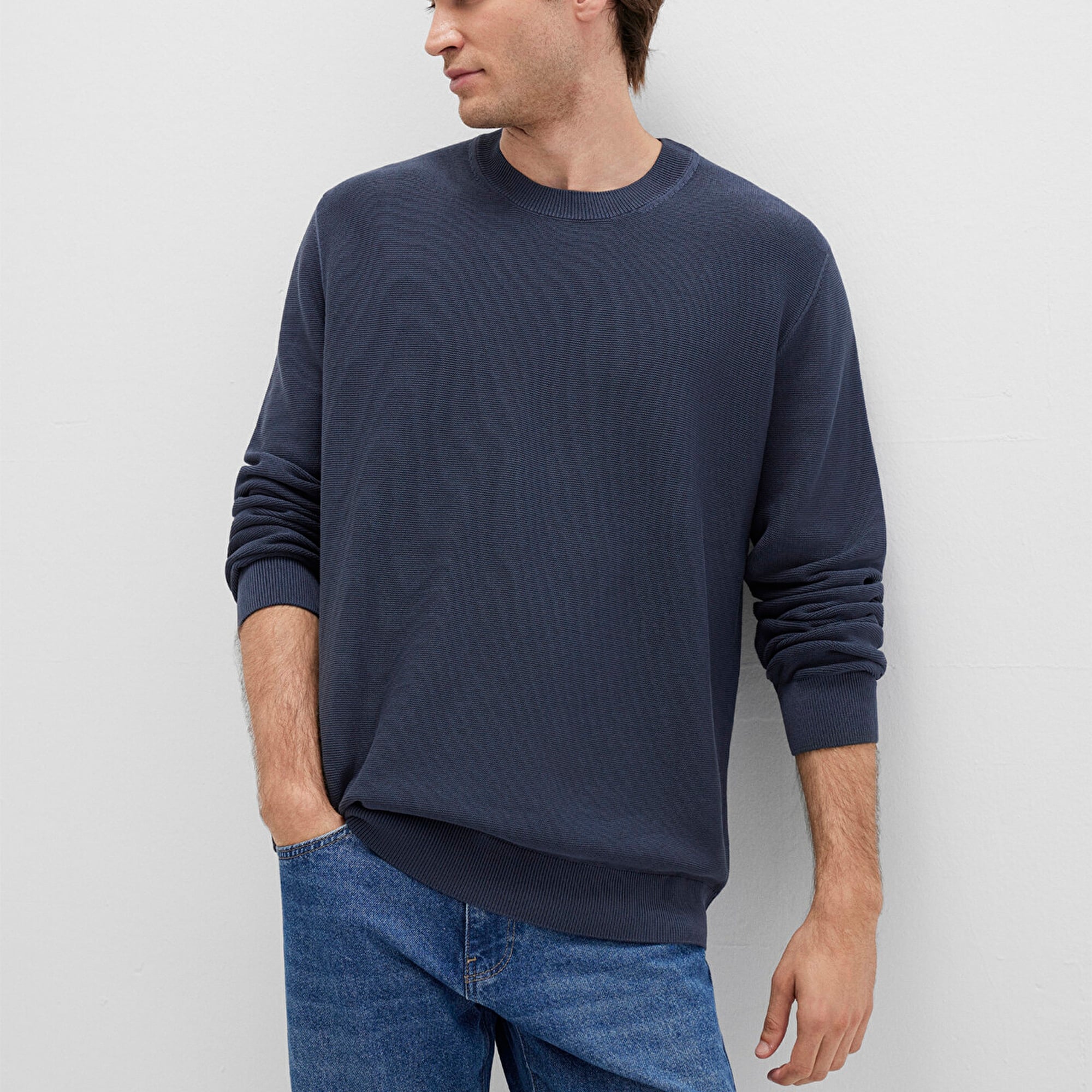 Mavi Lacivert Kazak Regular Fit / Normal Kesim 0710197-70497