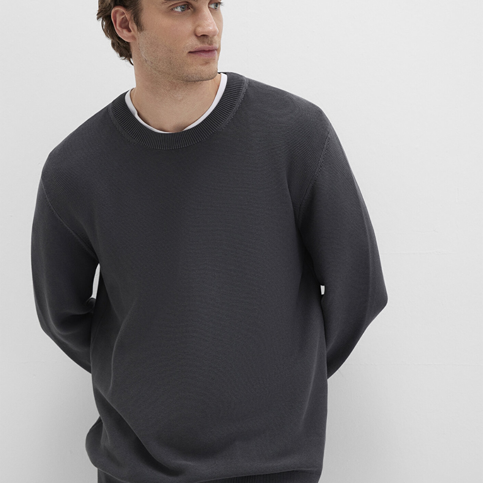 Mavi Antrasit Kazak Regular Fit / Normal Kesim 0710197-80106