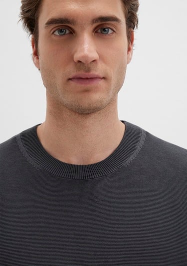  Mavi Antrasit Kazak Regular Fit / Normal Kesim 0710197-80106