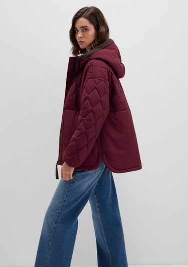  Mavi Bordo Ceket Loose Fit / Bol Rahat Kesim 1110499-90705