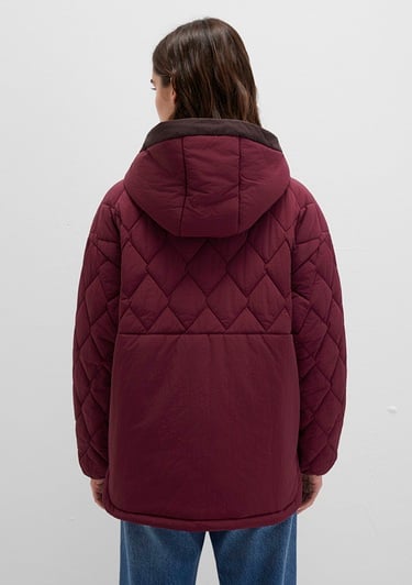  Mavi Bordo Ceket Loose Fit / Bol Rahat Kesim 1110499-90705