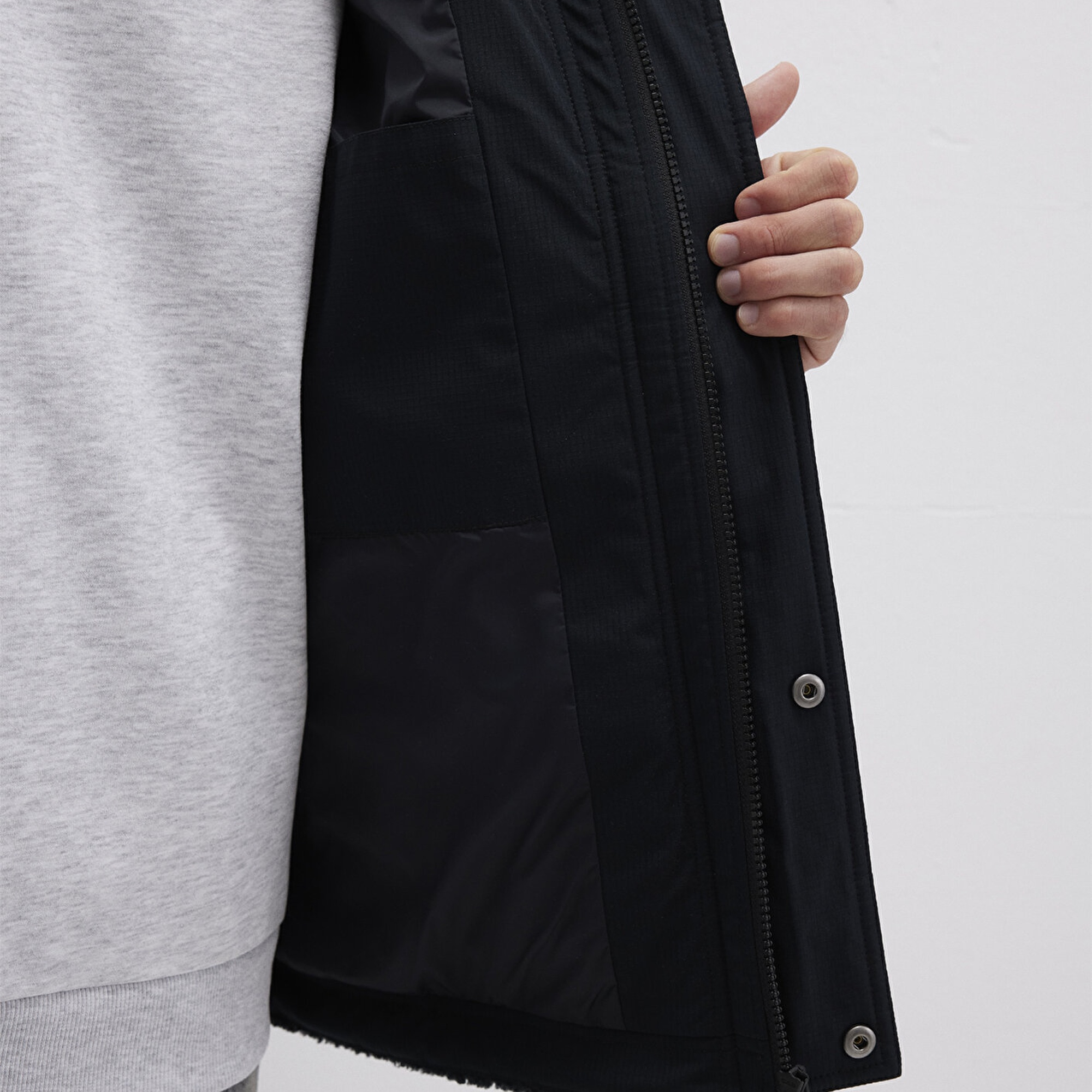 Mavi Siyah Ceket Loose Fit / Bol Rahat Kesim 0110628-80022