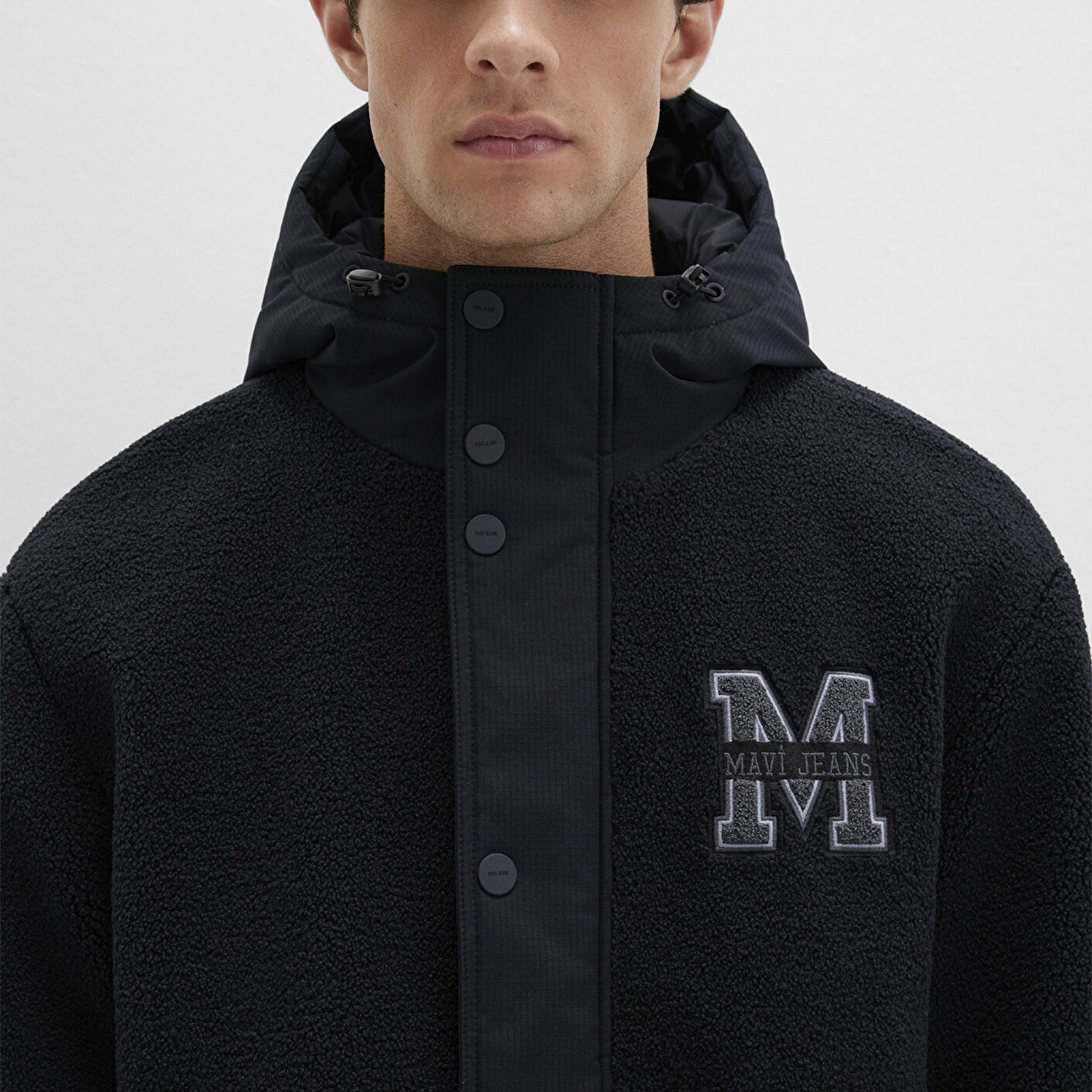 Mavi Siyah Ceket Loose Fit / Bol Rahat Kesim 0110628-80022