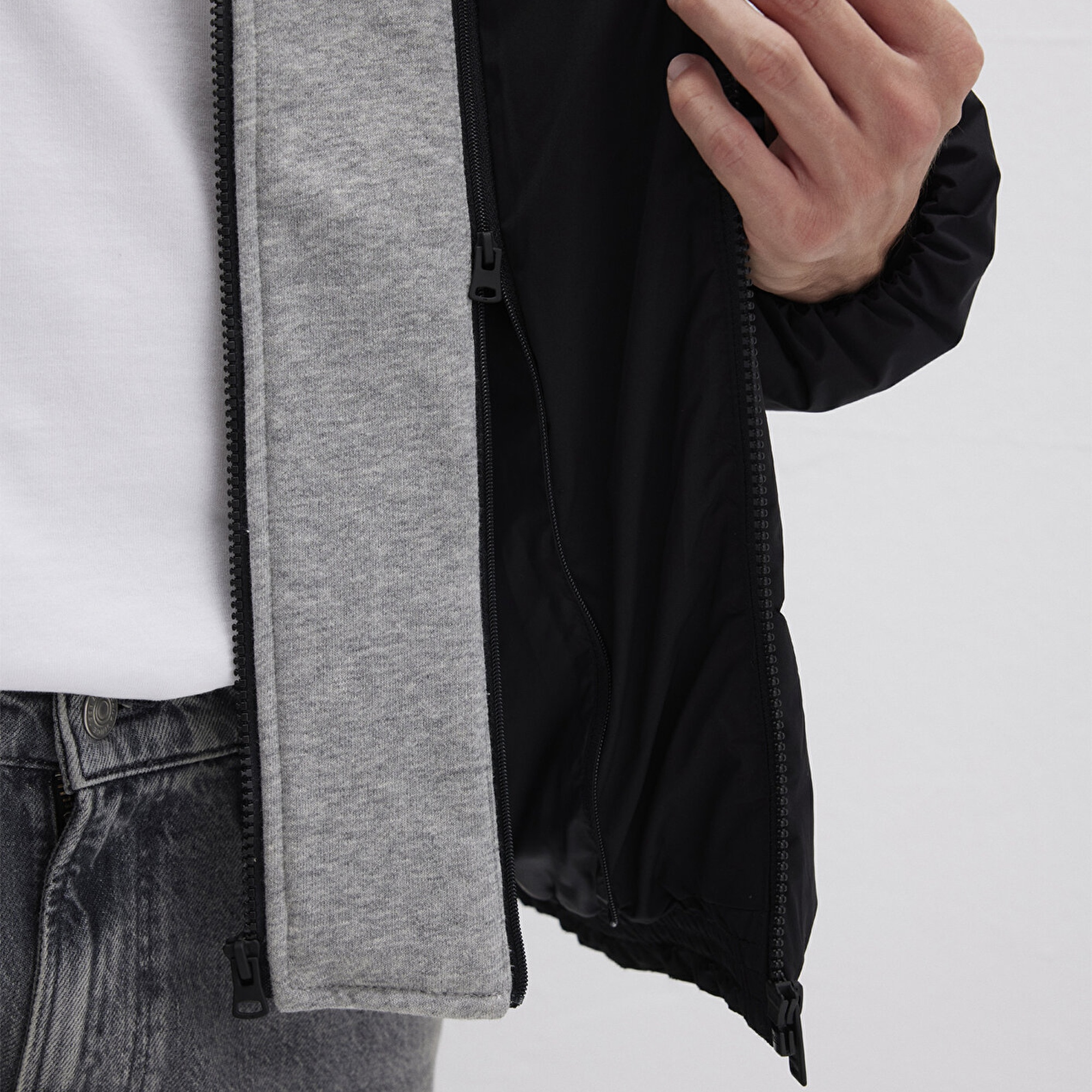 Mavi Siyah Ceket Loose Fit / Bol Rahat Kesim 0110662-71379