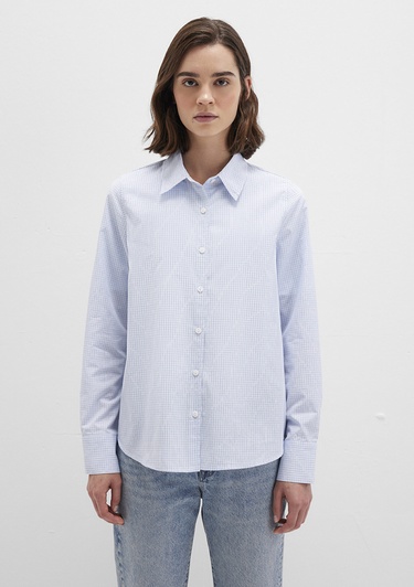  Mavi Kareli Mavi Gömlek Regular Fit / Normal Kesim 1211168-83150