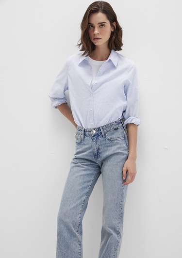  Mavi Kareli Mavi Gömlek Regular Fit / Normal Kesim 1211168-83150